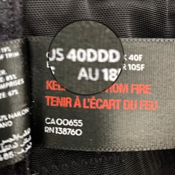 AG BLK/ WHT STRIPE Lightly Lined Underwire, 38C *P1045 - Picture 7 of 7